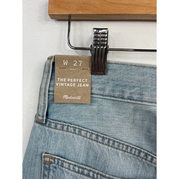 Madewell The Perfect Vintage High Rise Jean Women's Fiore Wash Size: 27 NWOT - Picture 5 of 8